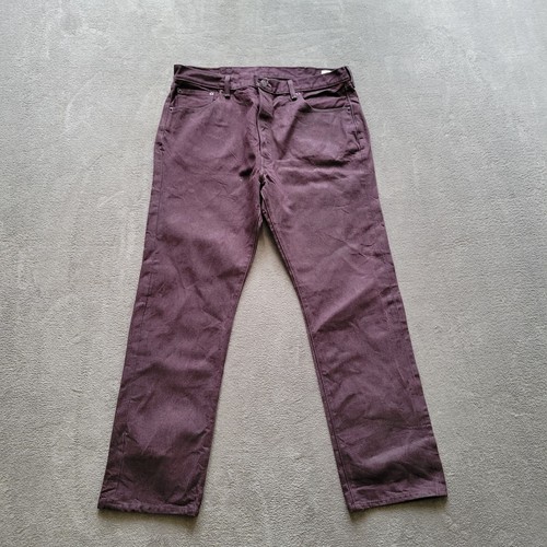 Jeans uomo Levi's 501 taglio dritto bottoni Fly W38 X L32 viola - Foto 13 di 13