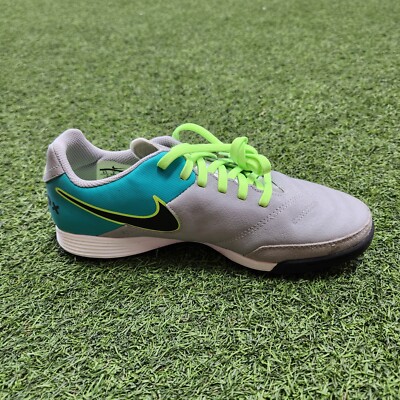 Nike Tiempo Genio 2 Leather Turf Men's Soocer Shoes Pure Wolf Gray