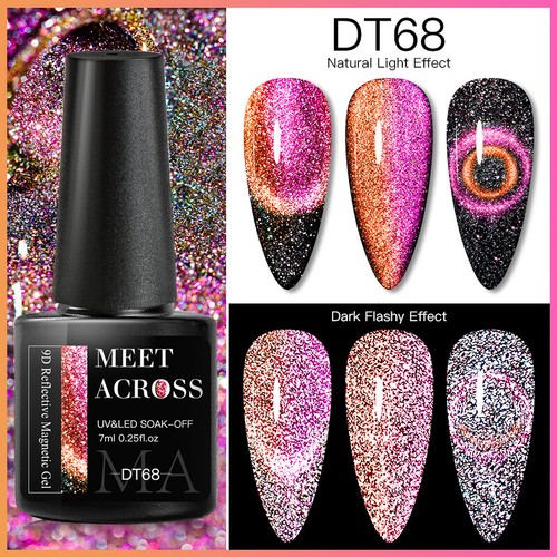 Meet Across Spring UV Gel Nail Polish Multi-Color Base Top Gel Varnish 7ml Xmas - Picture 90 of 257