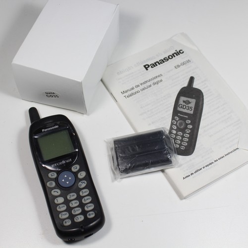 Rare Vintage Panasonic EB-GD35 Phone International Black In Box Collectible - Picture 5 of 6