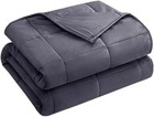 60 x 80" Premium Grey Weighted Blanket 20lbs Reduce Stress Promote Deep Sleep
