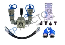 Tractor Remote 6 Port Diverter Valve Manual, 2 into 4 ports With Bracket