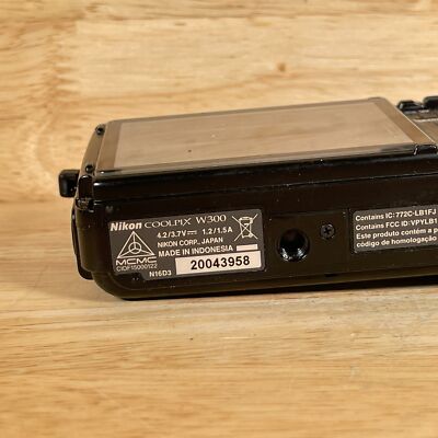 Nikon COOLPIX W300 Black Handheld Waterproof 16MP f/4.9 Digital