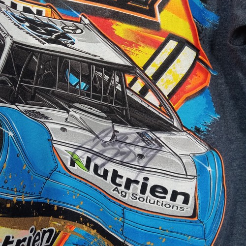 Jonathan Davenport #49 SIGNED Racing Shirt Gr. M Nutrien Ag Solutions Core Cotton - Bild 2 von 6