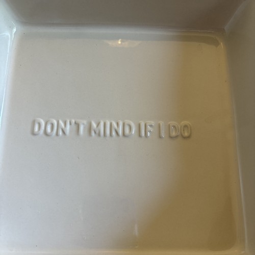 Kate Spade Lenox Don't Mind If I Do Black and White Ceramic Baking Dish Bowl - Picture 3 of 9