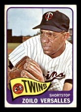 1965 Topps Baseball #157 Zoilo Versalles GD *f1