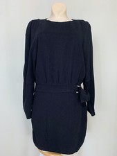NEW ZARA Black FULL SLEEVE DRESS WOMAN Size L  2674 209 800 PUFF SLEEVE #6450