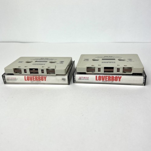 Get Lucky & Keep It Up by Loverboy Cassette Lot of 2 Columbia 80s CBS Records - Picture 3 of 6