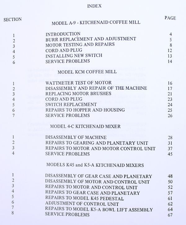 Kitchenaid K45 Mixer Repair Manual Home Alqu