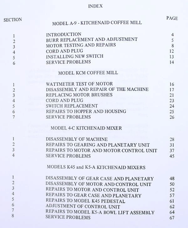 Kitchenaid K45 Mixer Repair Manual Home Alqu