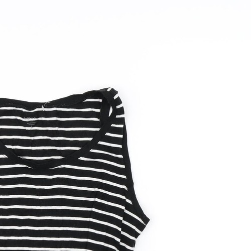 Womens Black Cotton Blend Tank Size L - Picture 4 of 12