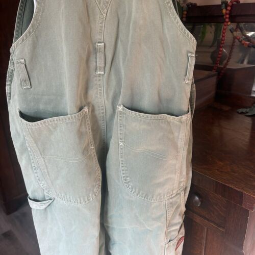 Vintage Jordache Latzhose Hose Damen M (7-9) Faded Distressed Denim Grün - Bild 3 von 16