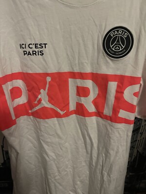 Nike Air Jordan x PSG Wordmark Paris Saint Germain White T