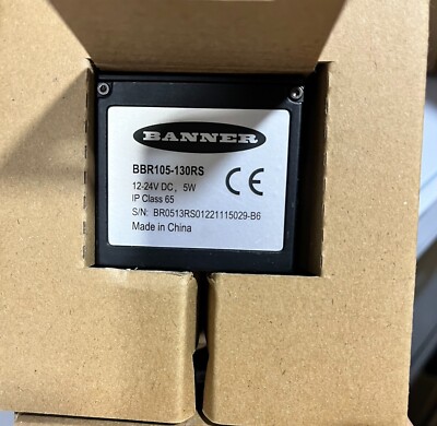 brand new BBR105-130RS BANNER Compact Light Source Code Reader