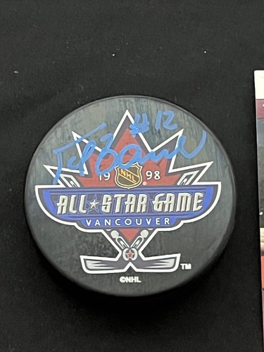 Peter Bondra Signed 1998 All Star Game Logo Puck JSA Washington Capitals - Picture 2 of 3