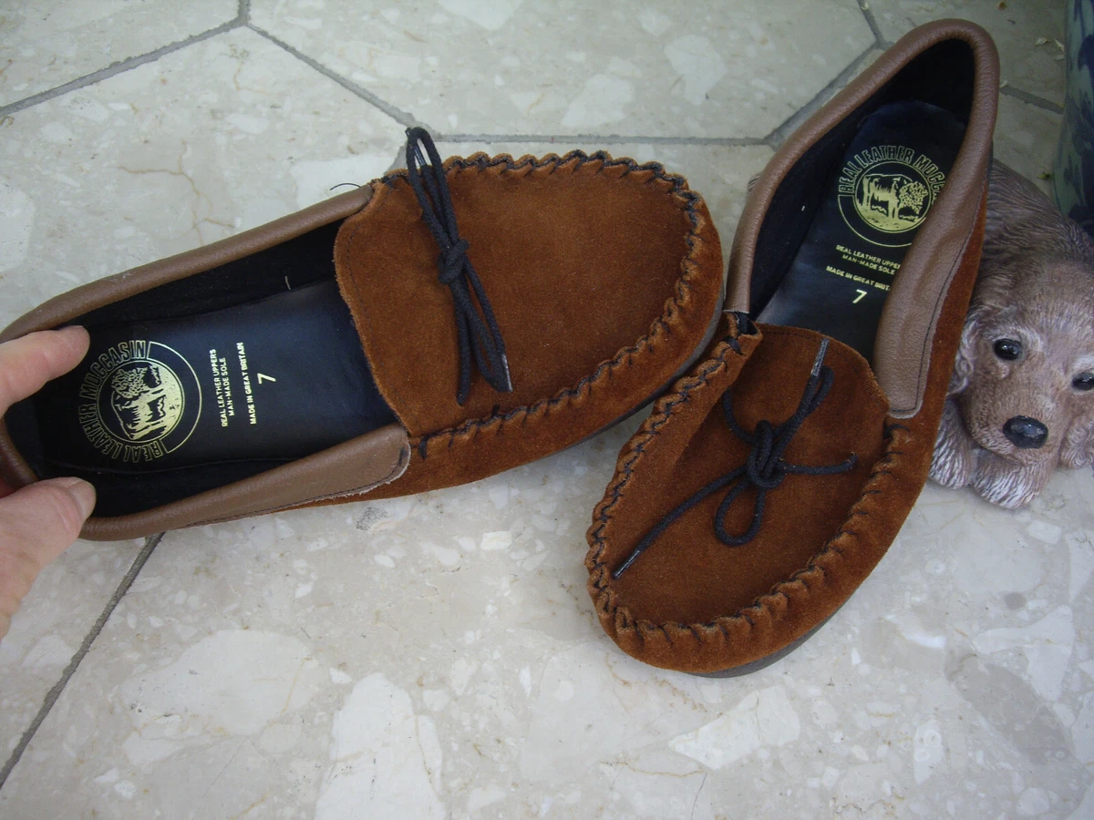 Authentic leather moccasins cheap