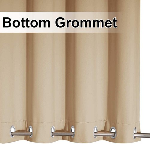Patio Outdoor Waterproof Curtains Windproof Blackout Drapes Top Bottom Grommet - Picture 44 of 82