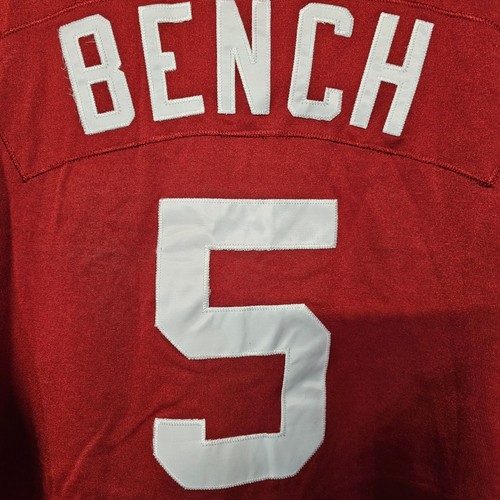 Vintage Nike Cooperstown Cincinnati Reds Johnny Bench 5 Hall of Fame Jersey 2XL - Picture 8 of 8