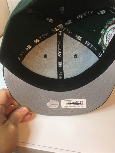 Houston Broken Star 59fifty Size 7 Green Celebrating 45 Years Cap New Era - Picture 11 of 18