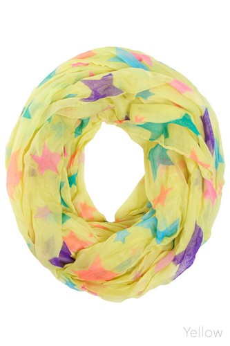 Do Everything in Love Pastel Color Stars in the Sky Print Infinity Scarf - Picture 11 of 11