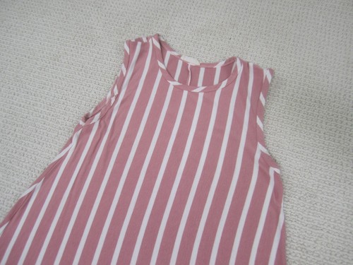 Pinc Dress Womens Teens XL Pink White Striped Fit and Flare Casual - Picture 2 of 9