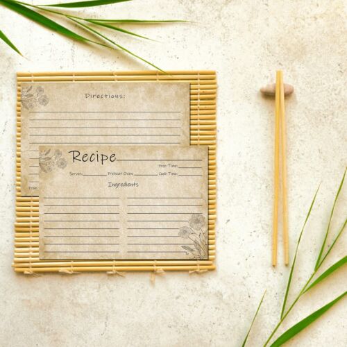 Recipe Cards 4x6 Pack Of 100 Doublesided Blank Cards For Bridal Showers Weddings - Picture 3 of 5