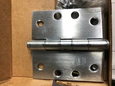 3 pc Butt Hinge Satin Chrome Holes 4 x 4 BOMMER 5000-400N-652 US26D Full Mortise