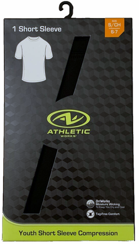Athletic Works DriWorks Compression Shirt Boys Size Small - Picture 2 of 3