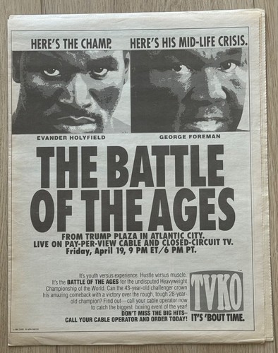 GEORGE FOREMAN "FORGING A MIRACLE" COMEBACK- THE NATIONAL SPORTS NEWSPAPER- 1991 - Picture 2 of 11