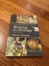 Student Handbook for Writing in Biology by Karin Knisely (2017, Trade Paperback)