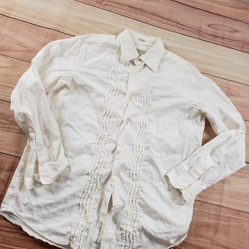 Banana Republic Shirt Mens Large White Ivory Outdoor Button Up Classic Adult - Picture 2 of 12