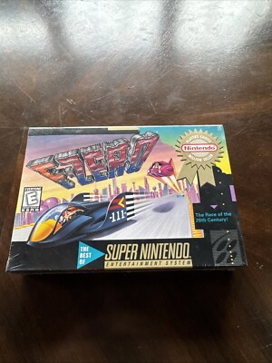 F-Zero (SNES, 1991) Factory Sealed Super Nintendo Mint Tight Seals!