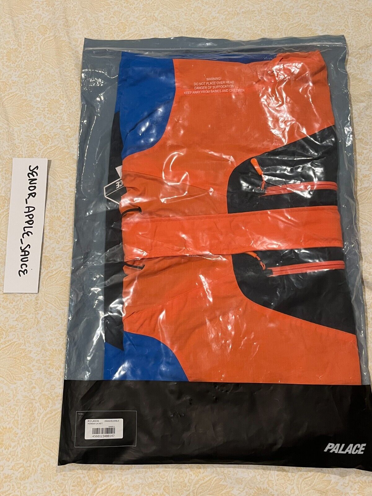 Palace Skateboards Powder Jacket Orange/Black/Blue SS22 | eBay