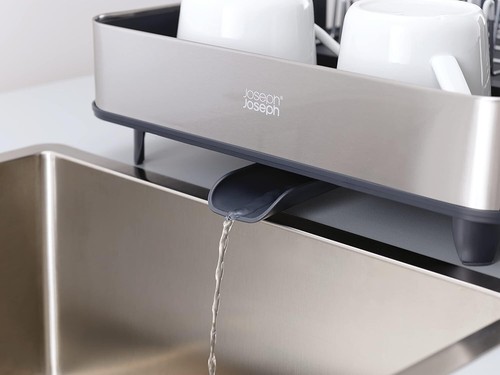 Joseph Joseph Extendable Dish Drying Rack with Dual Parts - Stainless Steel, - Picture 8 of 8
