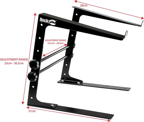 Portable DJ Laptop Stand With Adjustable Height Anti-Slip Design Works w/ Laptop - Picture 9 of 9