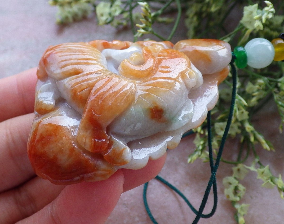 Certified Red Burma 100% Natural A Jade jadeite pendant