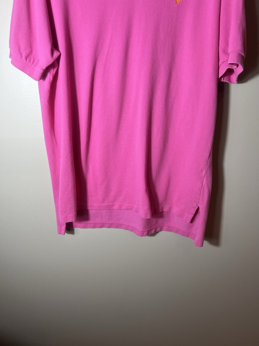 Polo Ralph Lauren Mens XL Pink Short Sleeve Polo Shirt