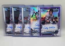 (5) 2021 Bowman Chrome CODY MORISSETTE 1st Base Class /250 Purple Refractor /250