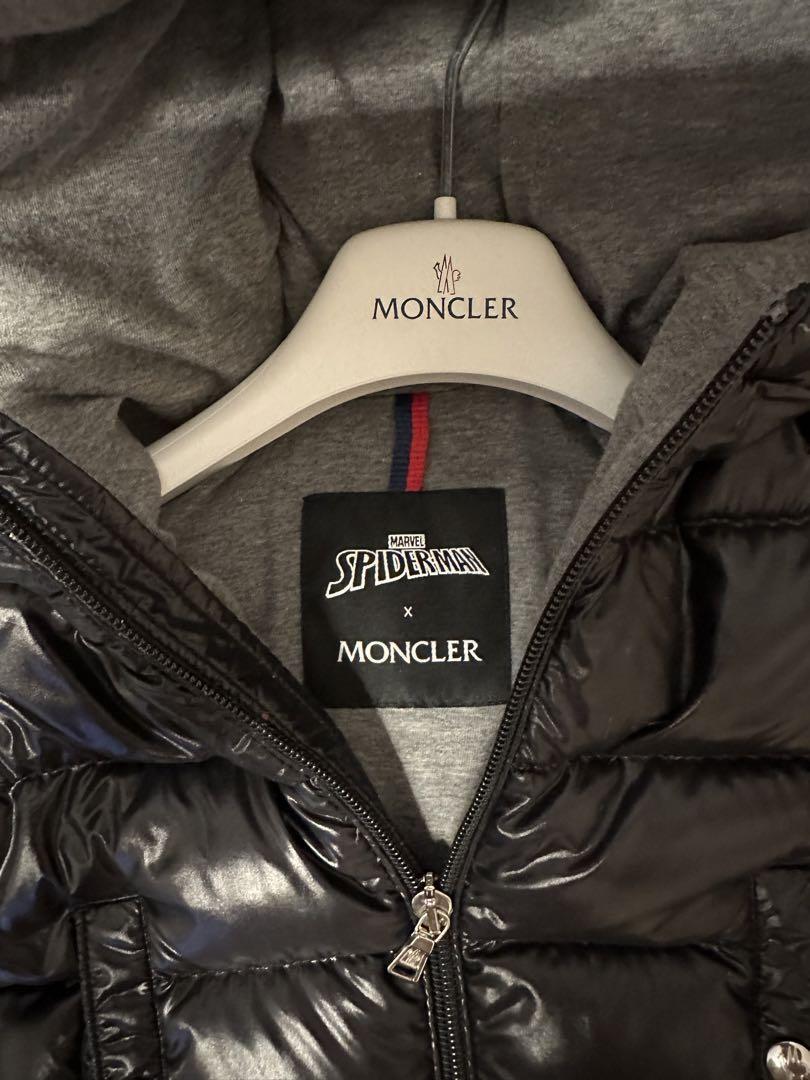売切必至★MONCLER スパイダーマン フーディー★NewArrival Moncler Violier Spider-Man Short Down Jacket Black Men's