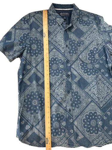 American Rag NWT Paisley Short Sleeve Button Down Shirt Mens Size XL - Picture 6 of 7