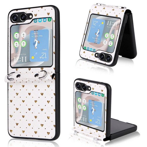 Stoßfestes Leder Schlüsselband Hülle Cover für Samsung Galaxy Z Flip5 Flip4 Flip3 5G - Bild 9 von 18