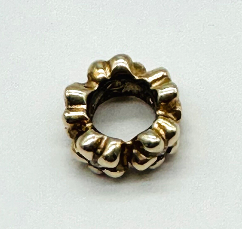 Pandora 14K Gold Blume Zwischenring mit Diamanten - 750436D Retired Rare - Bild 5 von 9