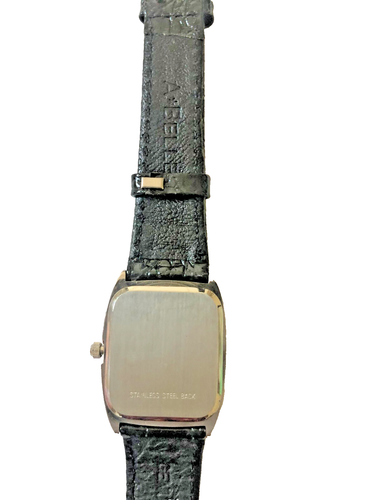 Centennial Watch ABC Bowling Century Award 1985-1995 Black Leather Quartz VTG - Picture 4 of 4