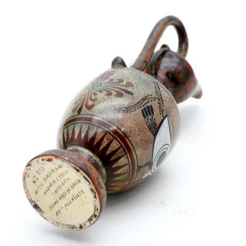 Reproduction 9" Attic Black-Figure Hydria 530 BC Greek Vase Pitcher Replica - Picture 5 of 12