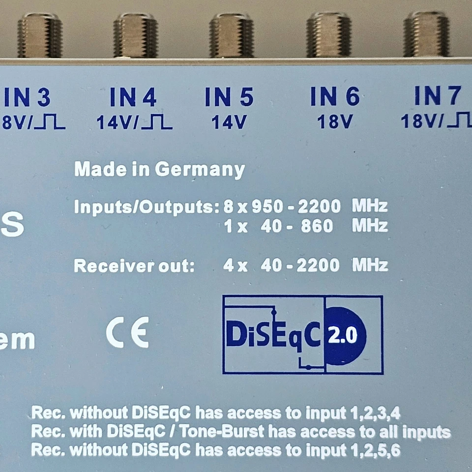 Multiswitch SAT 9 Way Antares KAB949 Cascadable - Image 4 of 4