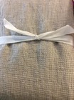Pottery Barn European Linen Waffle Weave  Flax F/Q Duvet Natural Full/Queen NWOT