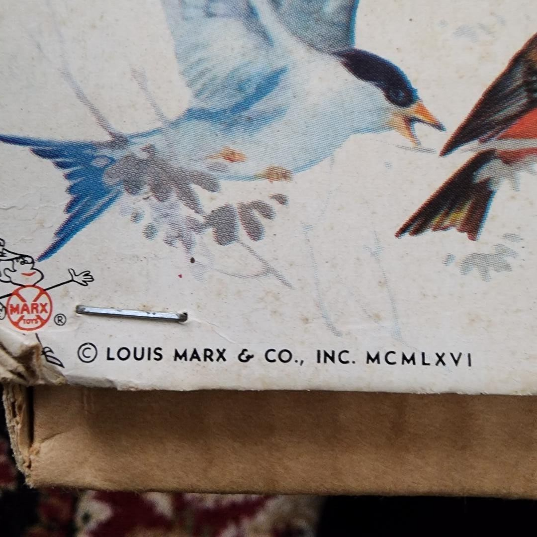RARE VINTAGE 1966 LOUIS MARX TOYS 15 MODEL BIRD KITS PAINTED MINT IN