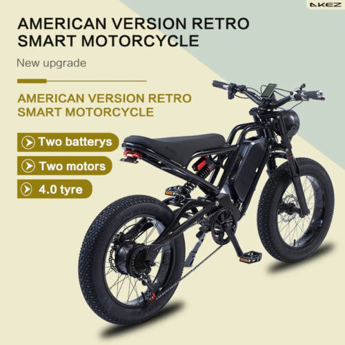 AKEZ Electric 18AH 1500W 48V Adult Mountain Ebike 20 Inch Mountain Moped - Picture 5 of 22