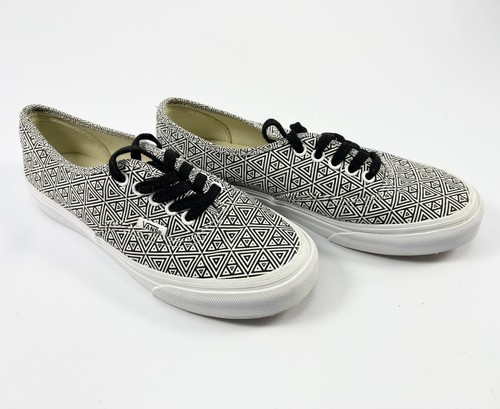 Vans Auténticos Zapatos de Monopatín Diseños Geométricos Negro/Blanco Hombres Talla 4.5 W Talla 6 - Imagen 4 de 7