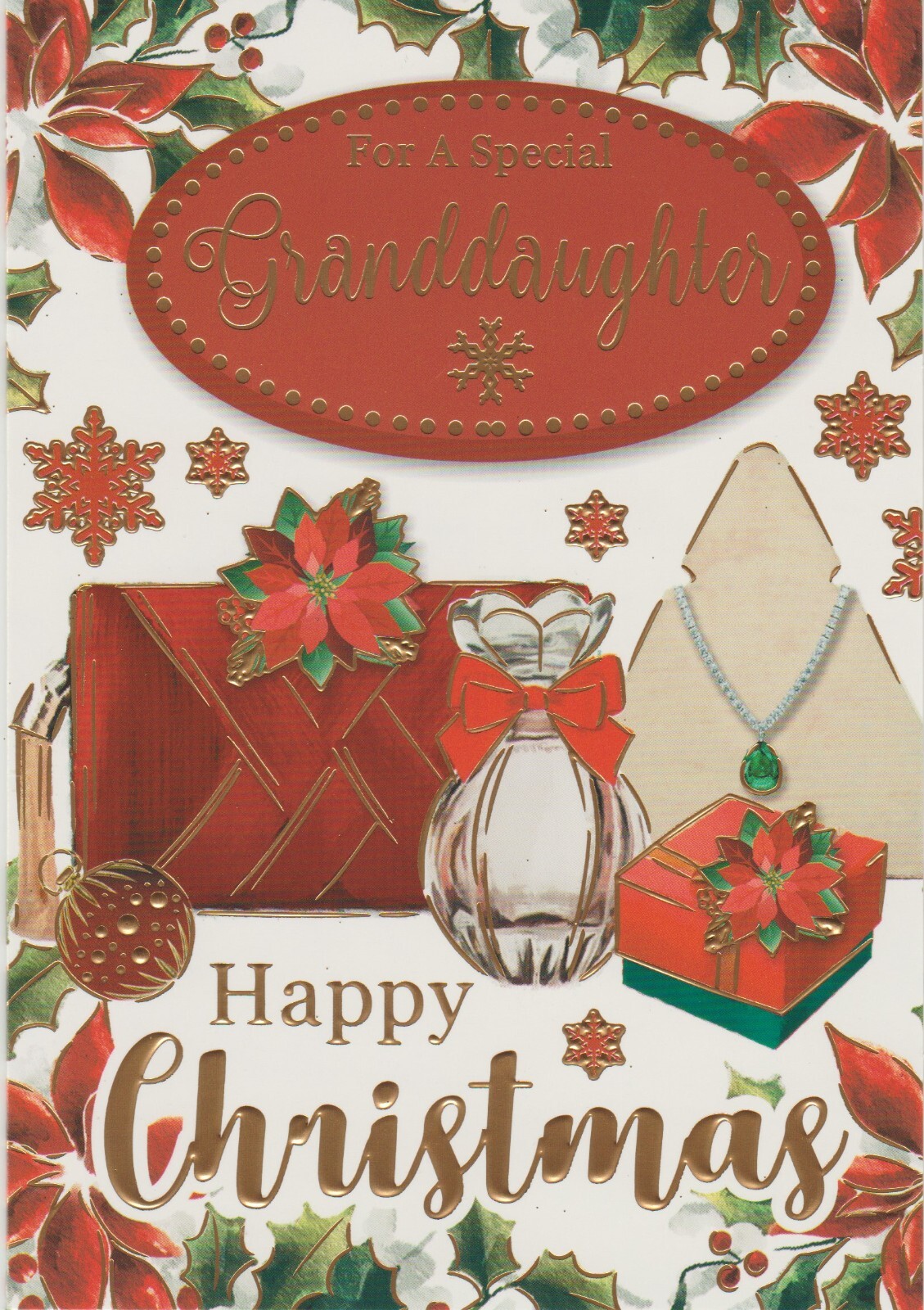 Granddaughter Christmas Card For A Special Granddaughter Choice Of